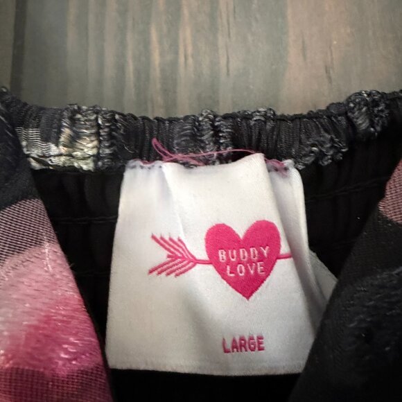 Buddy Love Black and Pink pattern dress - Picture 3 of 3